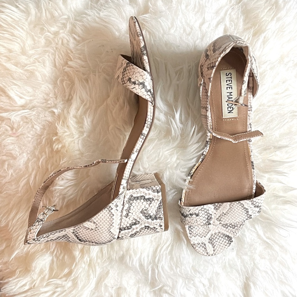 Steve Madden Snake Print Sandals